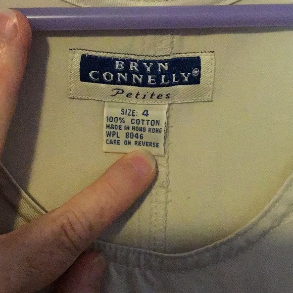 BRYN CONNELLY PETITES women’s jumper  sz 4 khaki - Picture 6 of 7